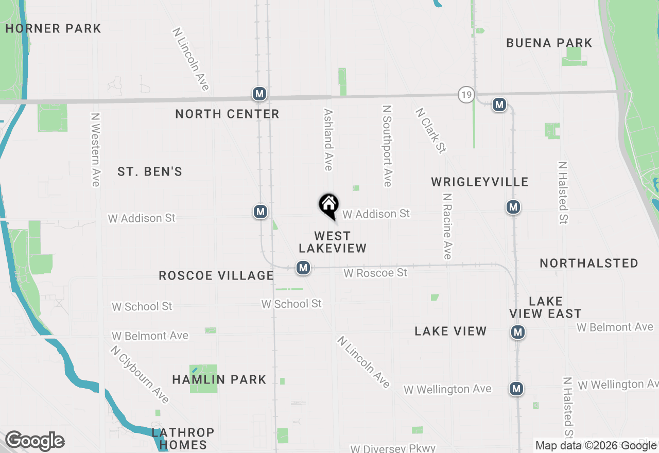 Map of 3536 N Ashland Avenue #2S, Chicago, IL 60657