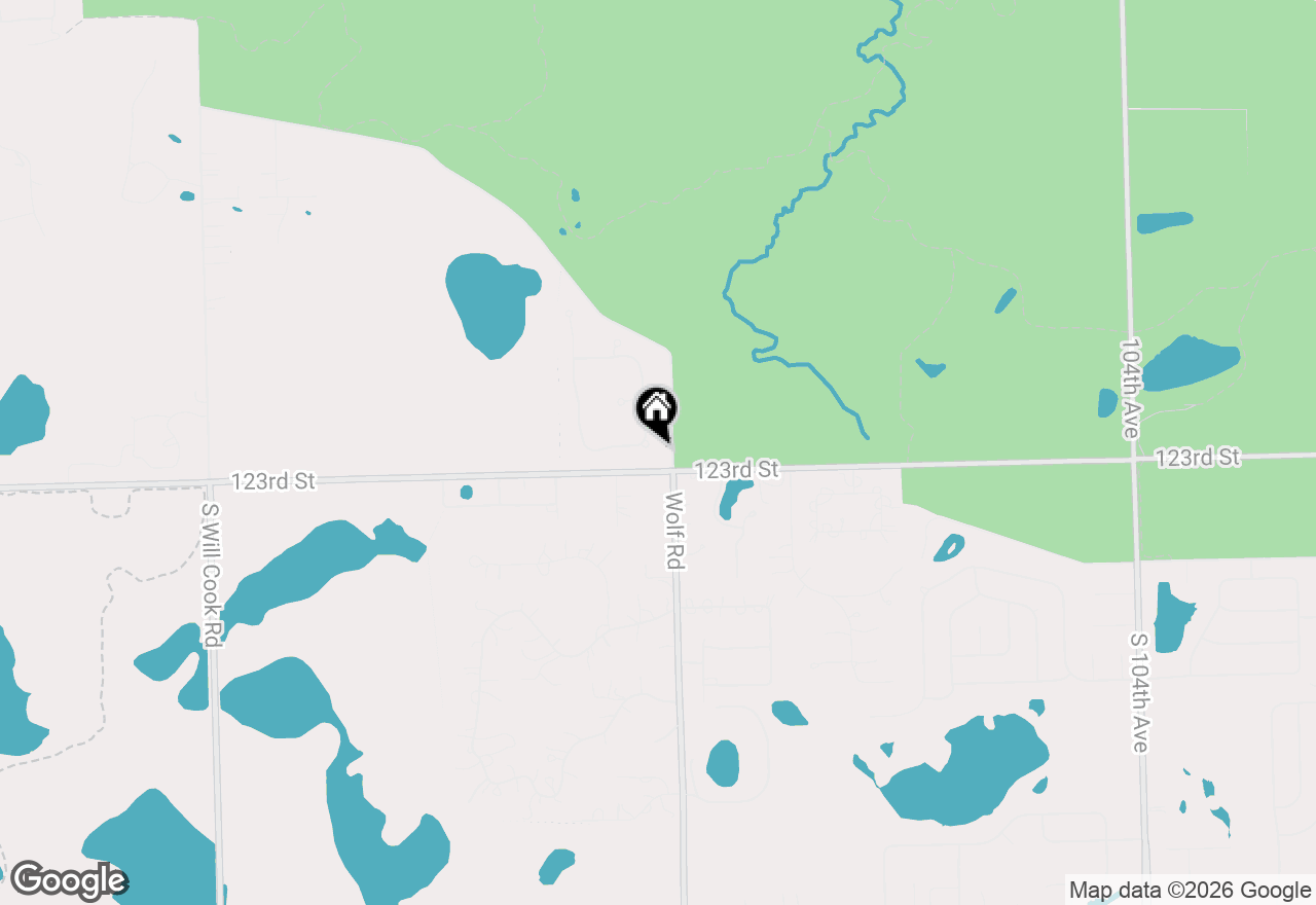 Map of 107 Forest Edge Drive, Palos Park, IL 60464