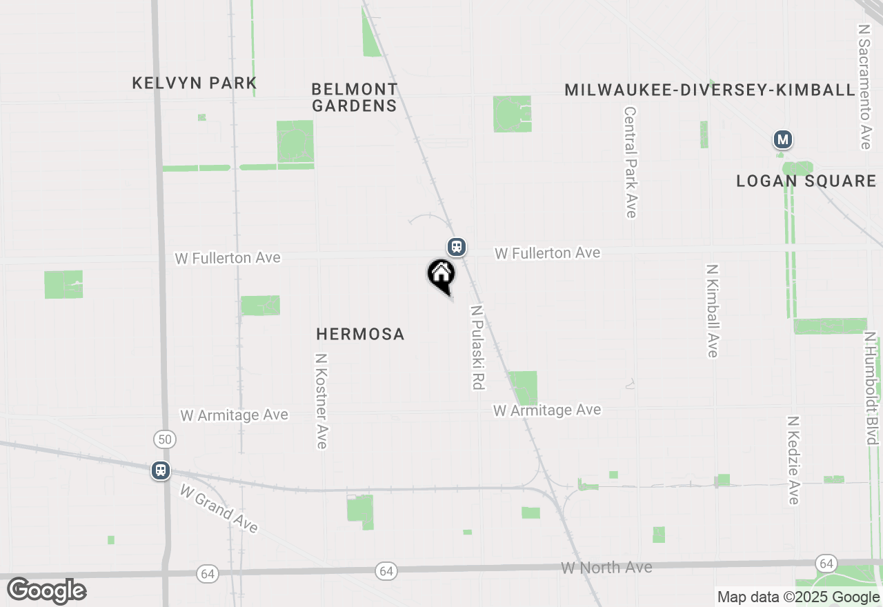 Map of 2241 N Karlov Avenue, Chicago, IL 60639