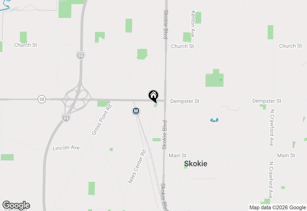 Map of 4852 Carol Street #D, Skokie, IL 60077