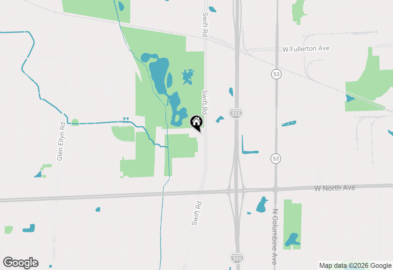 Map of 2N330 Swift Road, Lombard, IL 60148