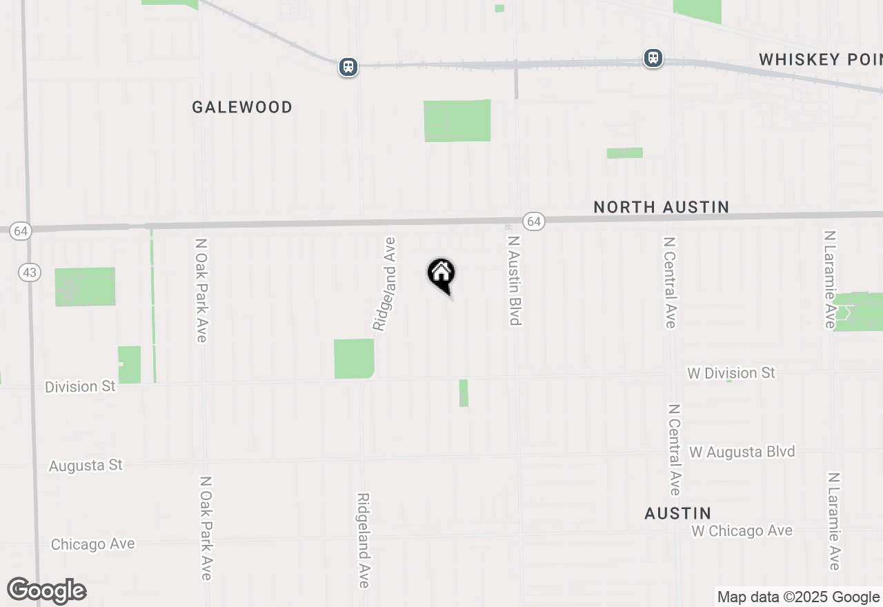 Map of 1042 N Lombard Avenue, Oak Park, IL 60302