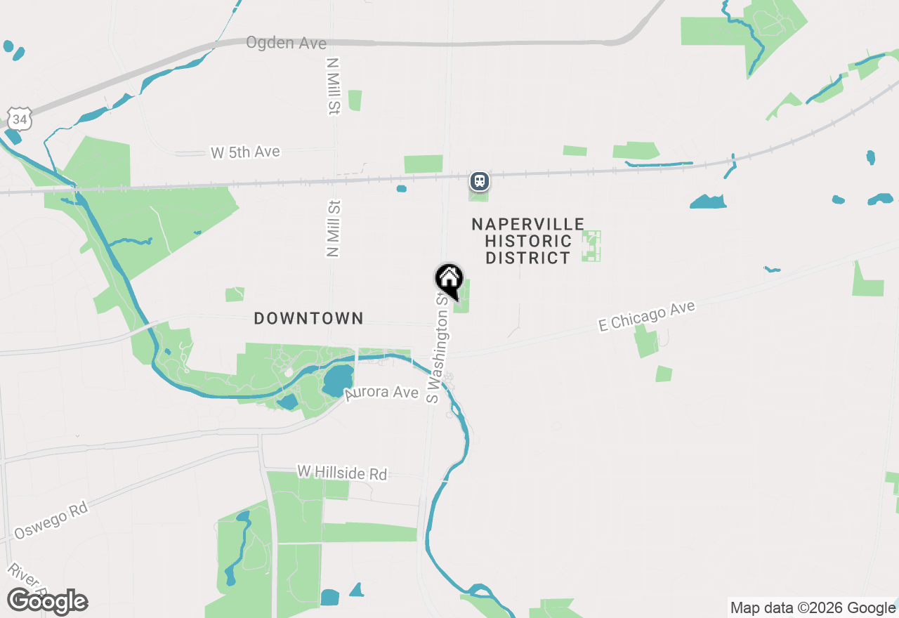 Map of 110 S Washington Street #400, Naperville, IL 60540