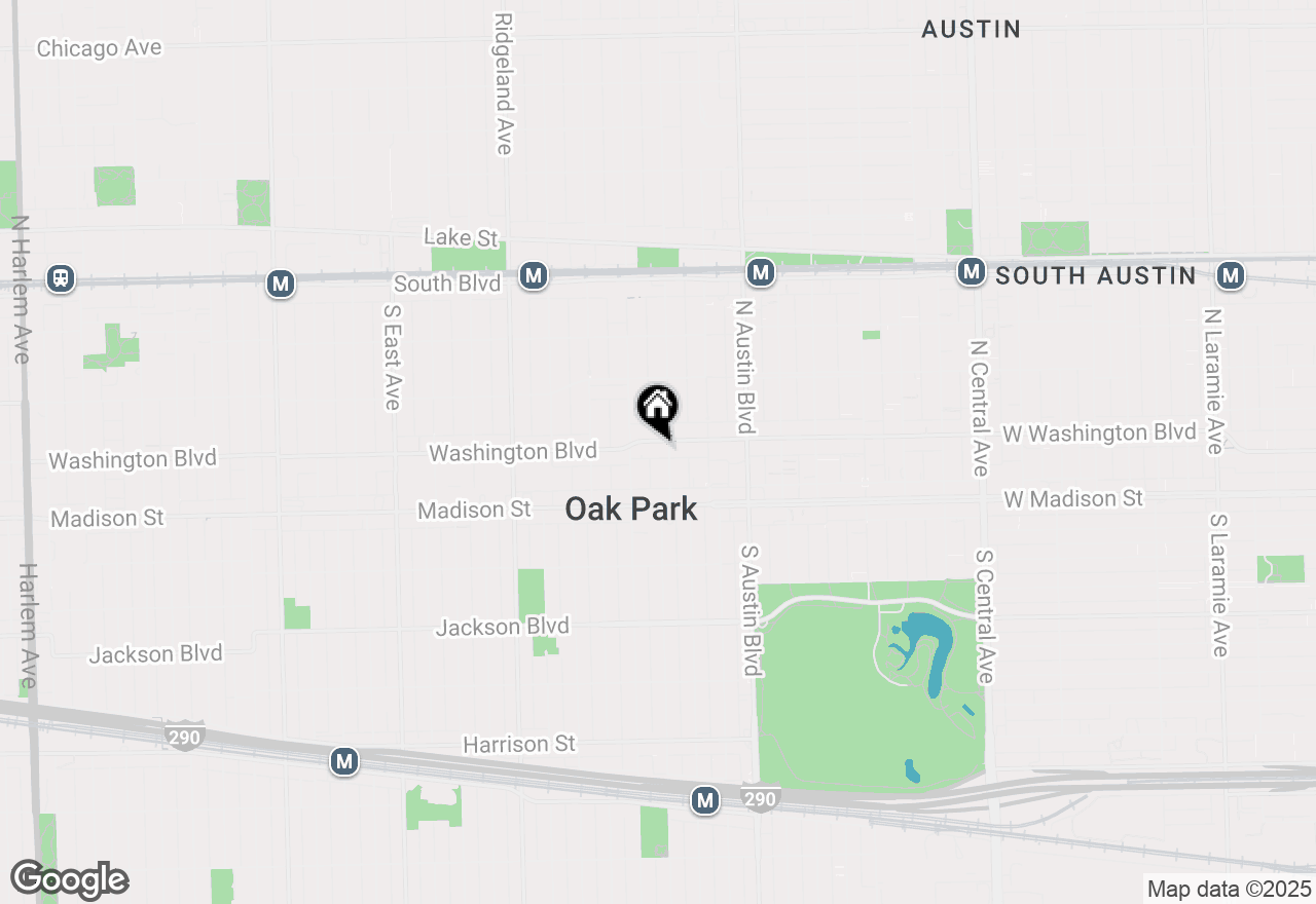 Map of 107 Washington Boulevard #2W, Oak Park, IL 60302