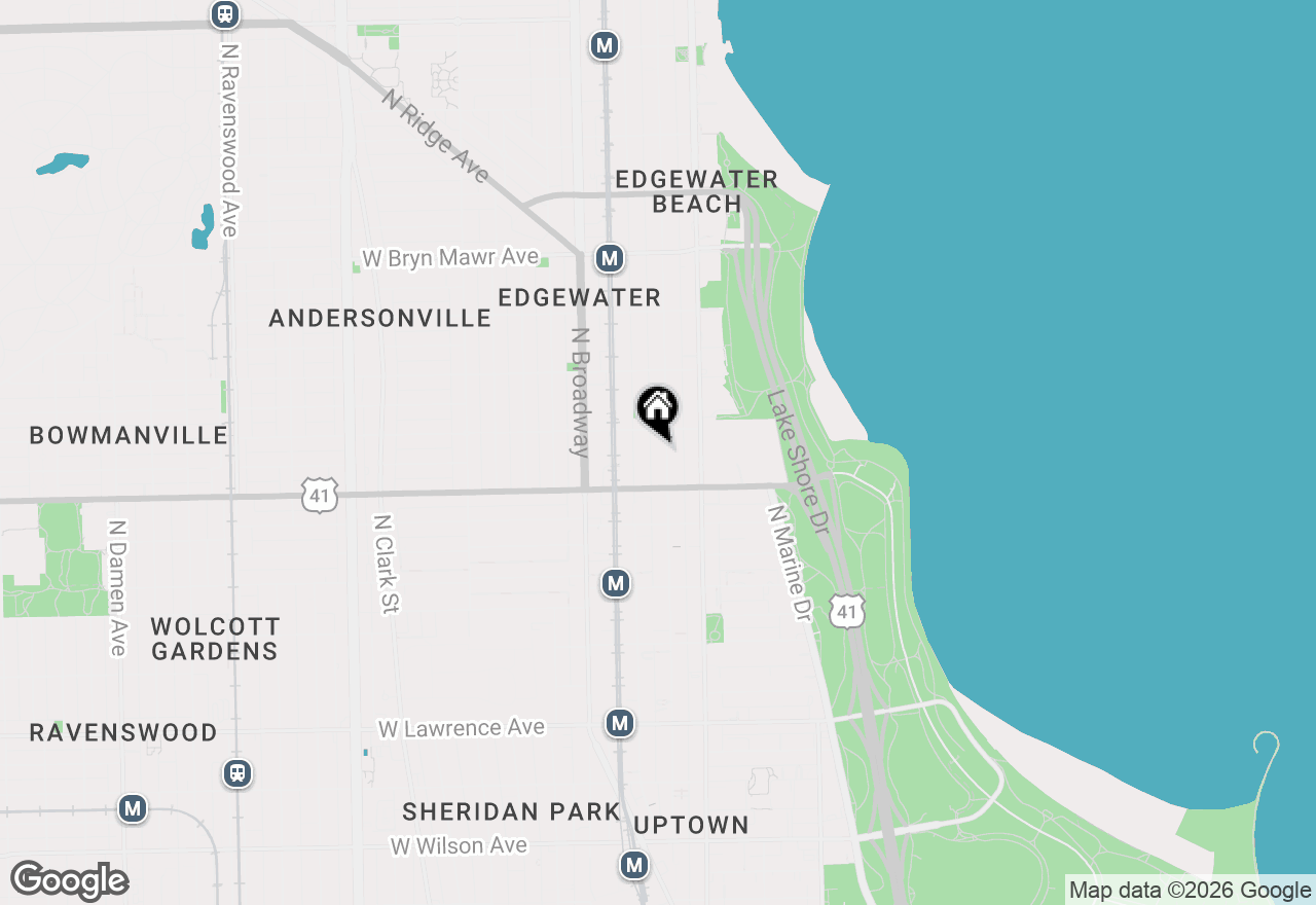 Map of 5236 N Kenmore Avenue #3N, Chicago, IL 60640