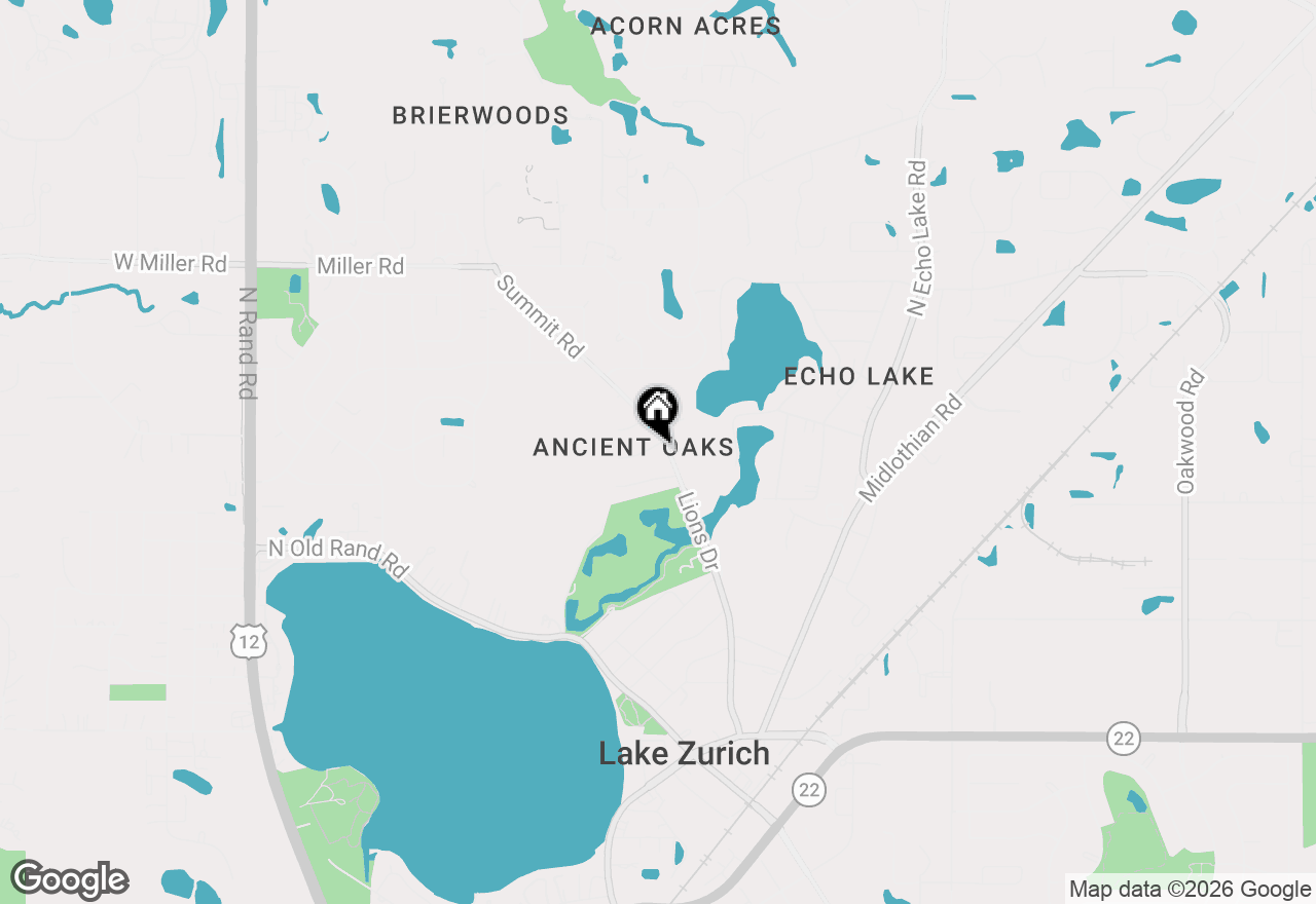 Map of 135 Schuldt Drive, Lake Zurich, IL 60047