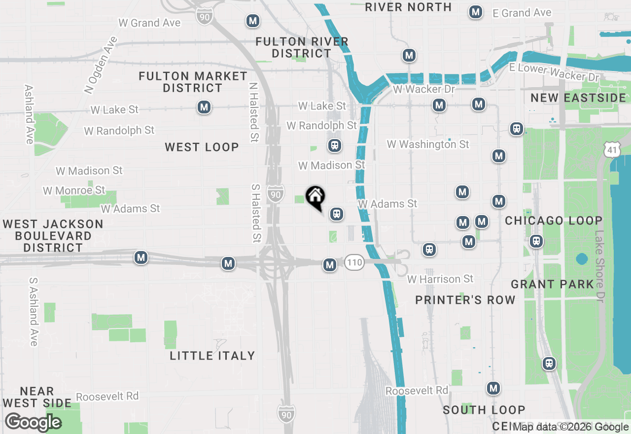Map of 565 W Quincy Street #517, Chicago, IL 60661