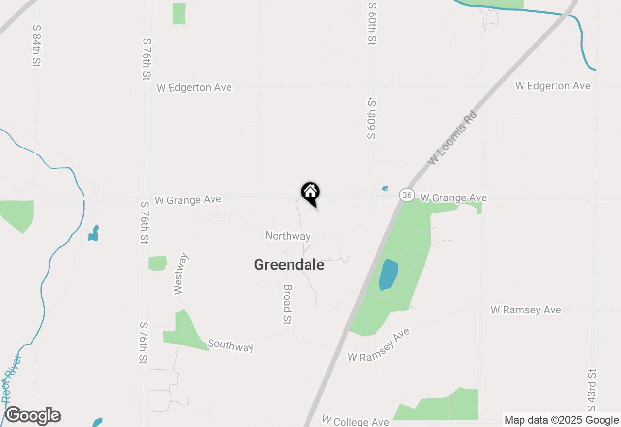 Map of 5582 Basswood St, Greendale, WI 53129