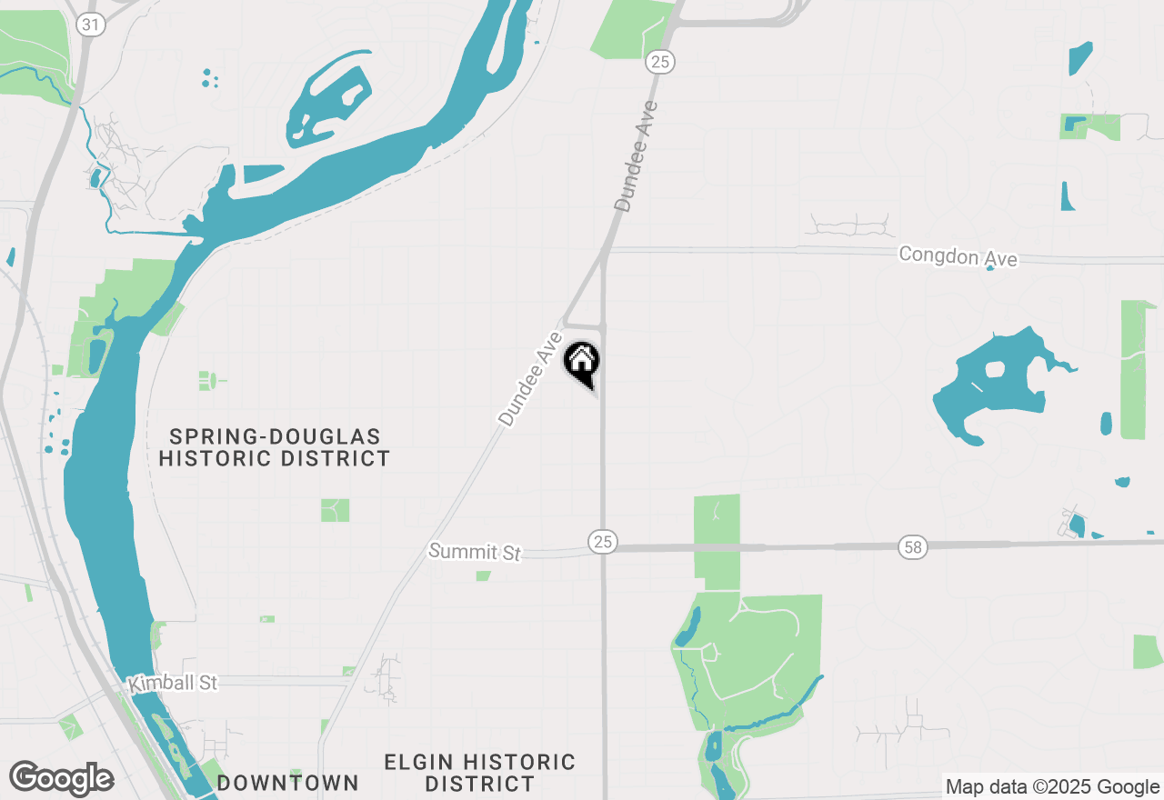 Map of 558 Lincoln Avenue, Elgin, IL 60120