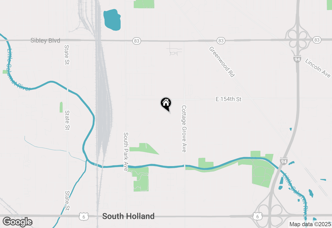 Map of 673 E 155th Street, South Holland, IL 60473