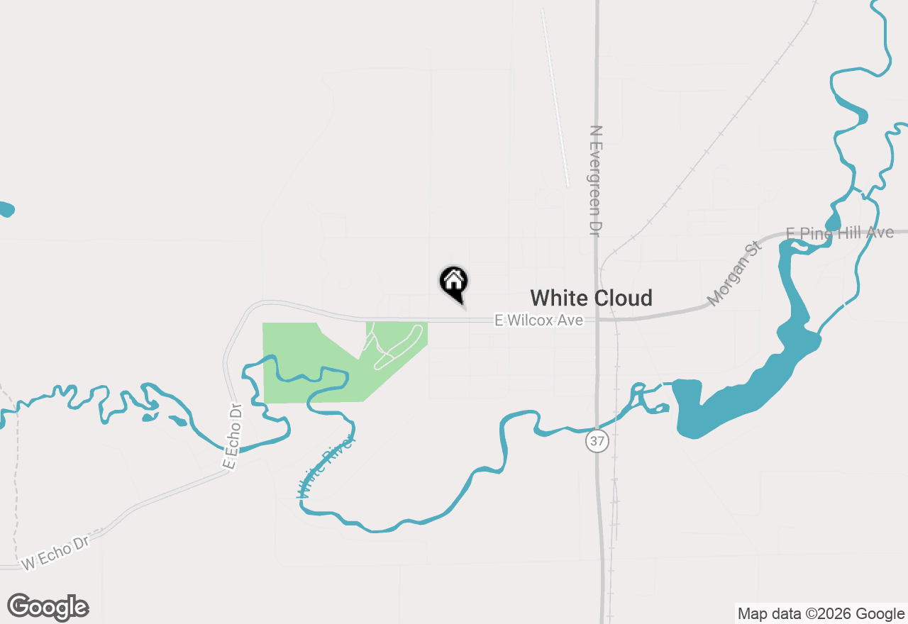 Map of 863 E Wilcox Avenue, White Cloud, MI 49349