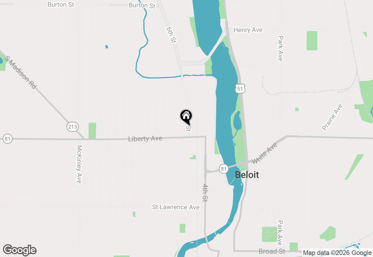 Map of 1130 6th Street, Beloit, WI 53511