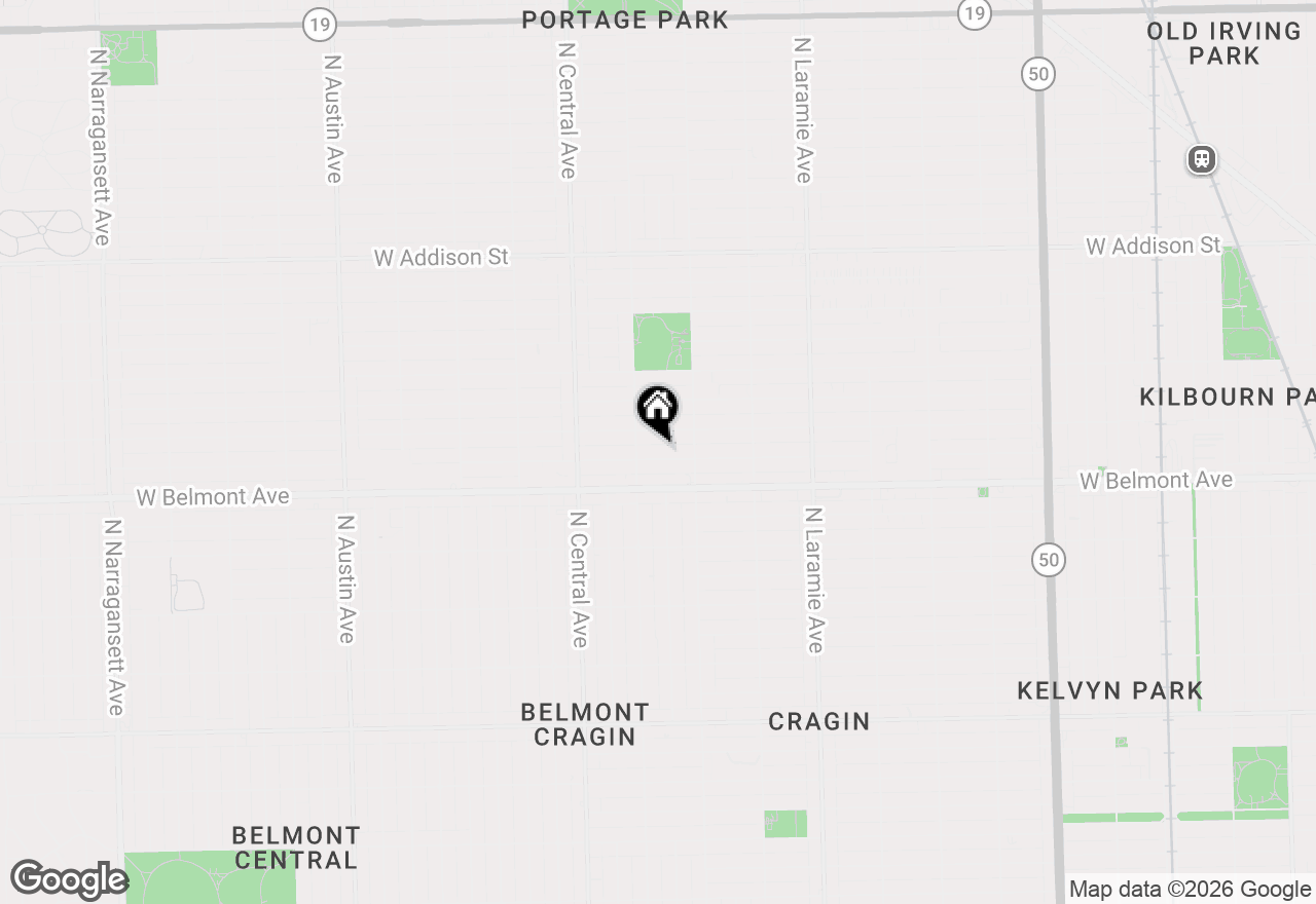 Map of 5438 W Melrose Street, Chicago, IL 60641