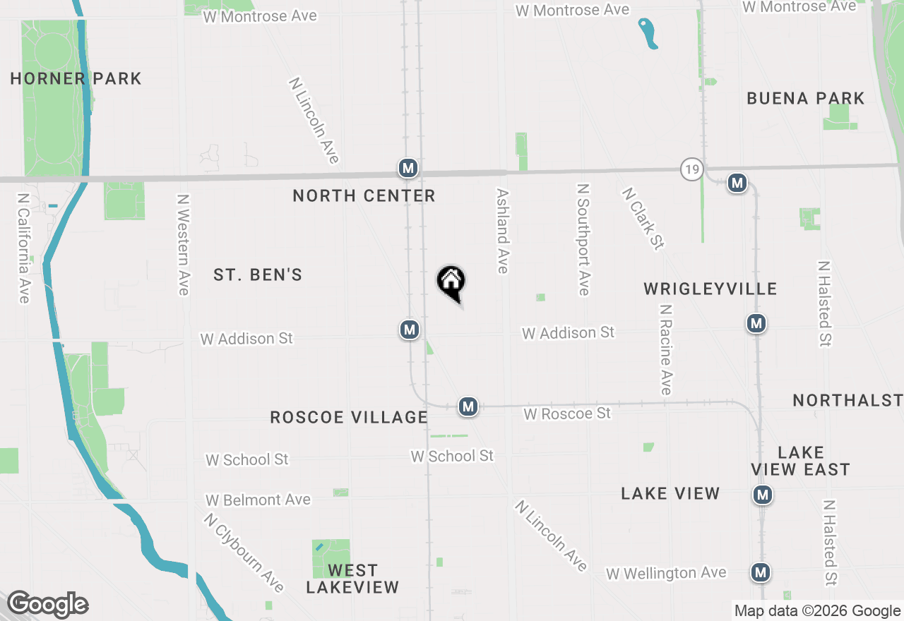 Map of 3635 N Hermitage Avenue, Chicago, IL 60613