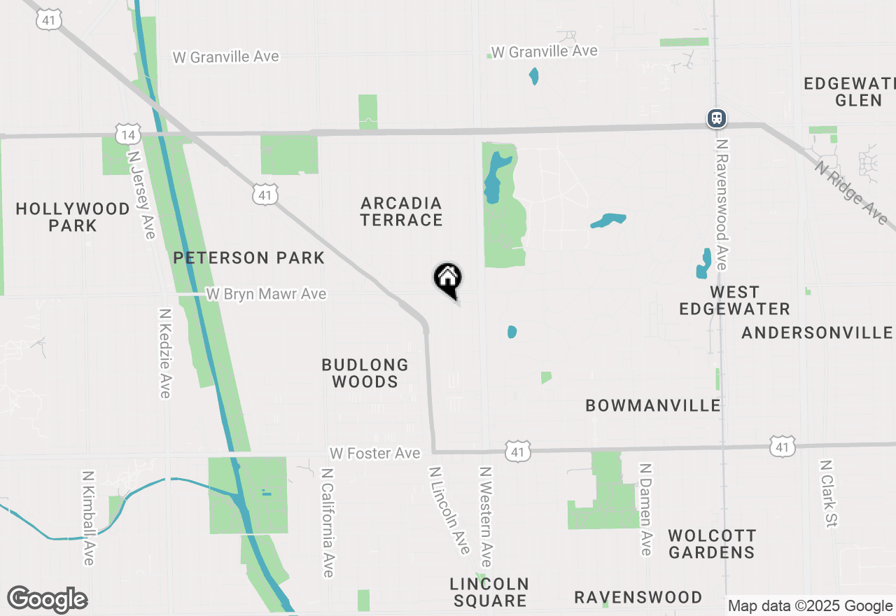 Map of 5537 N Campbell Avenue #2, Chicago, IL 60625