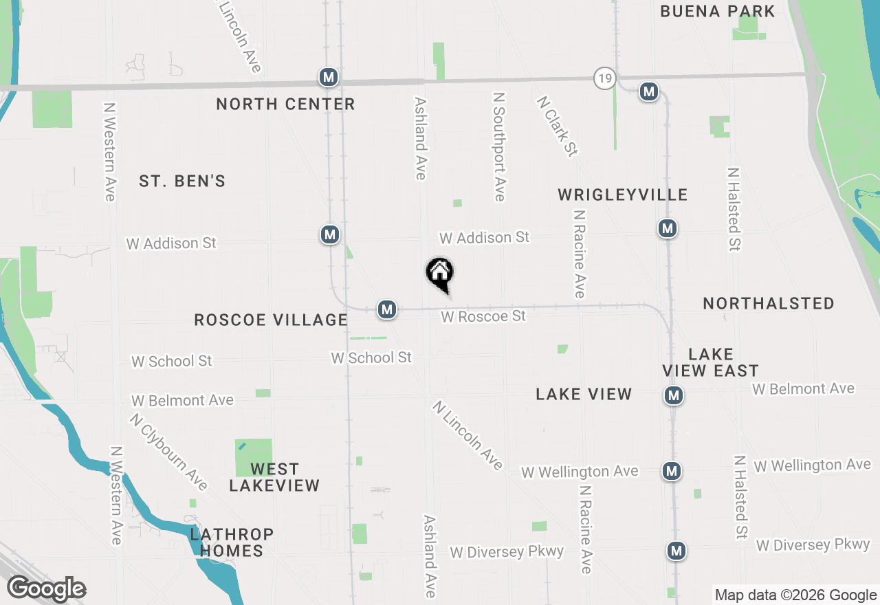 Map of 3422 N Bosworth Avenue #2, Chicago, IL 60657