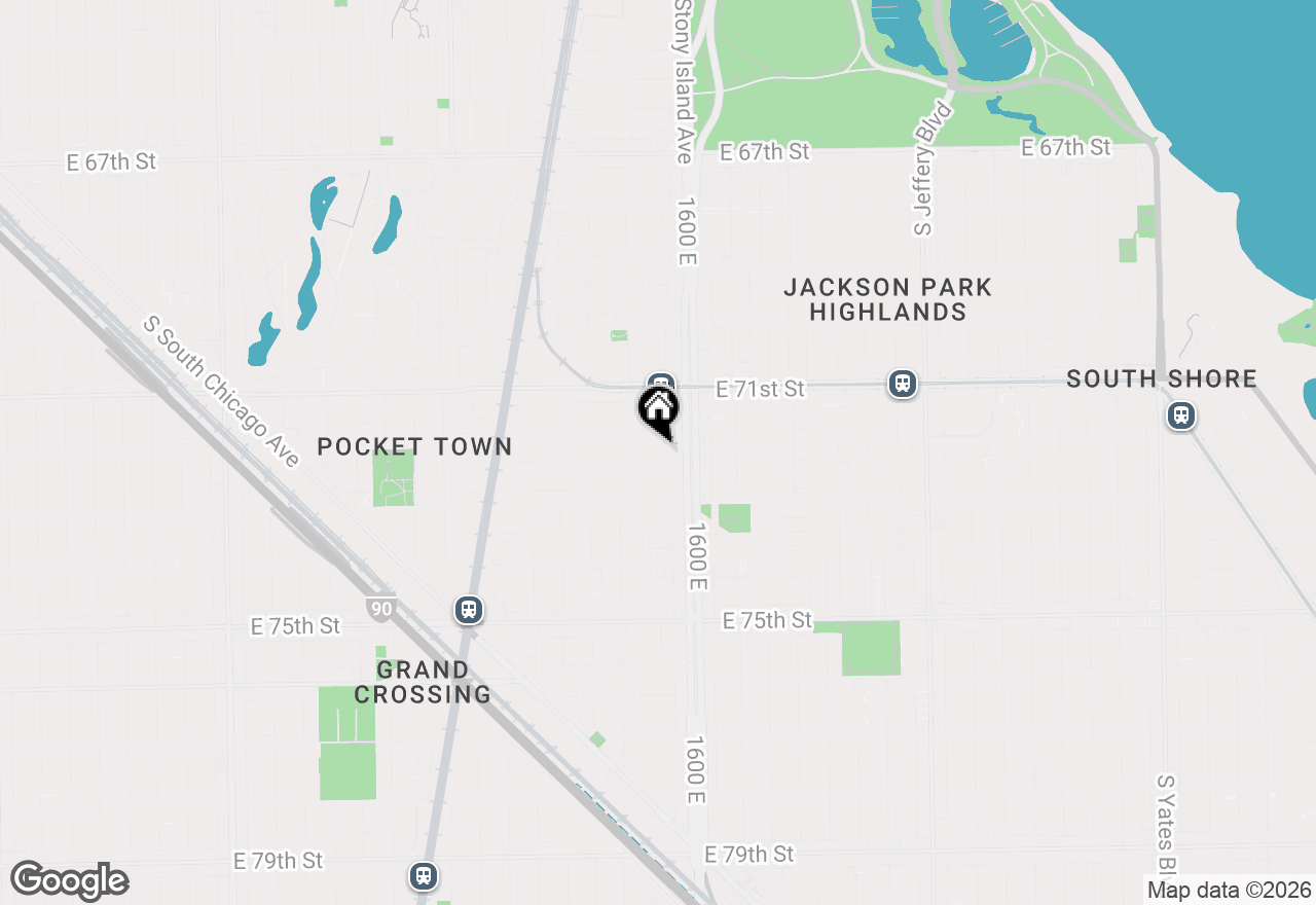 Map of 1525 E 72nd Street, Chicago, IL 60619