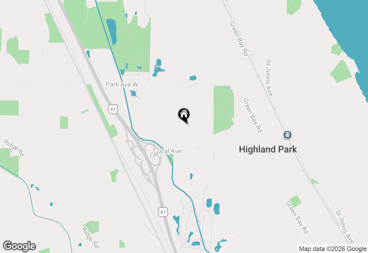 Map of 1741 Beverly Place, Highland Park, IL 60035