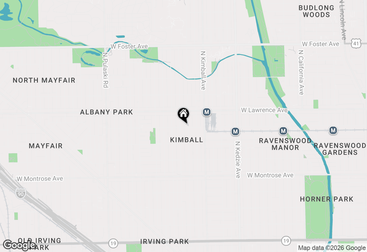Map of 3516 W Leland Avenue #1, Chicago, IL 60625