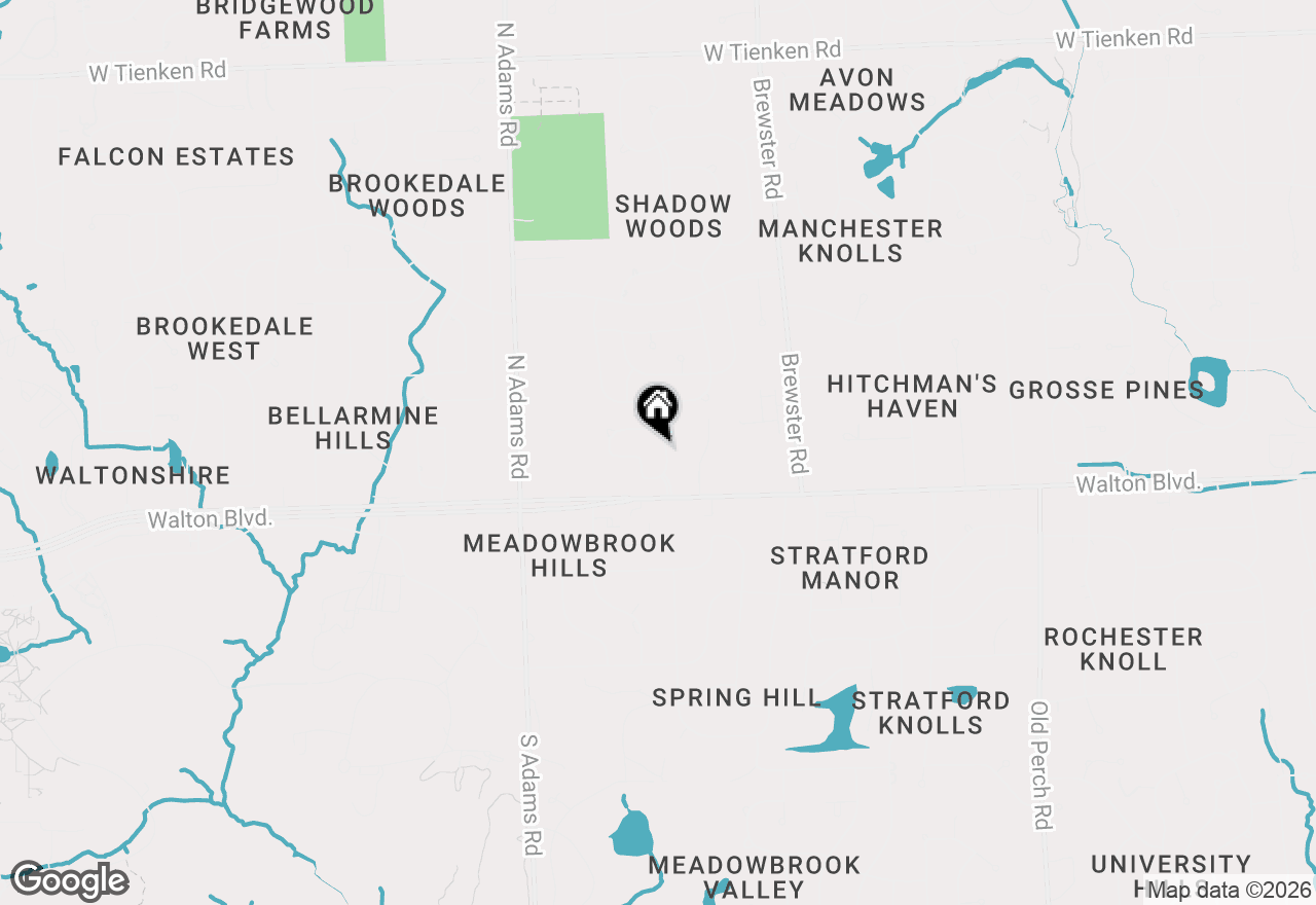 Map of 33 Foxboro Drive, Rochester Hills, MI 48309