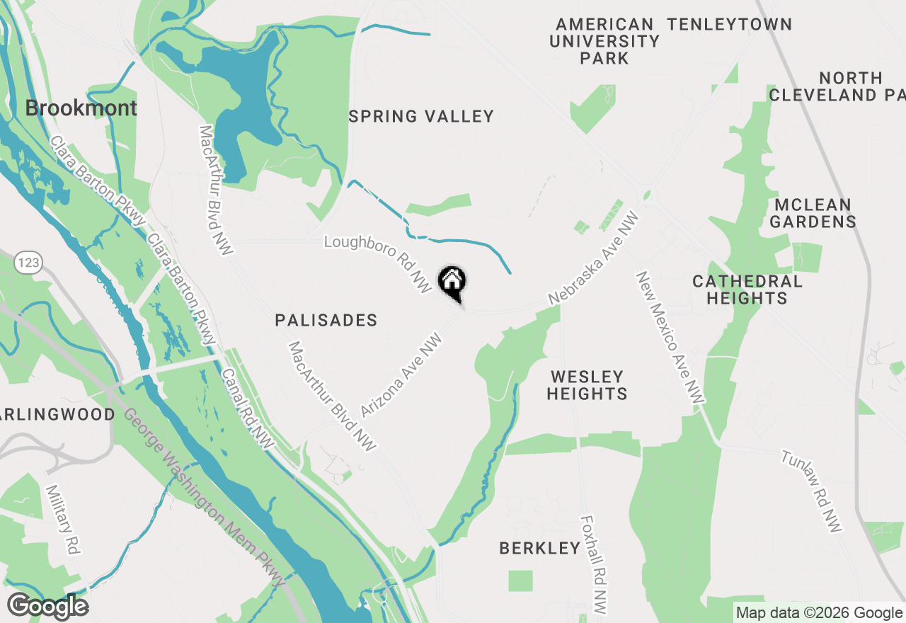 Map of 4920 Nw Loughboro Road, Washington, DC 20016