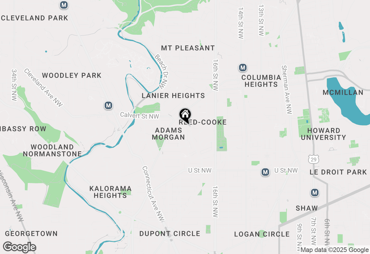 Map of 2363 Champlain Street Nw #8, Washington, DC 20009