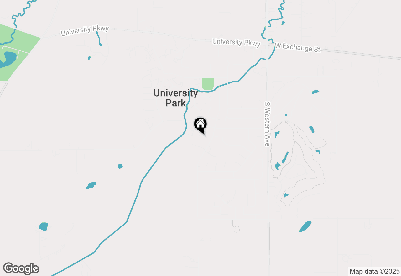 Map of 1039 Monterey Court, University Park, IL 60484