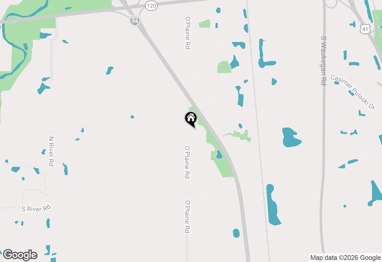 Map of 1530 S Lancaster Lane, Libertyville, IL 60048