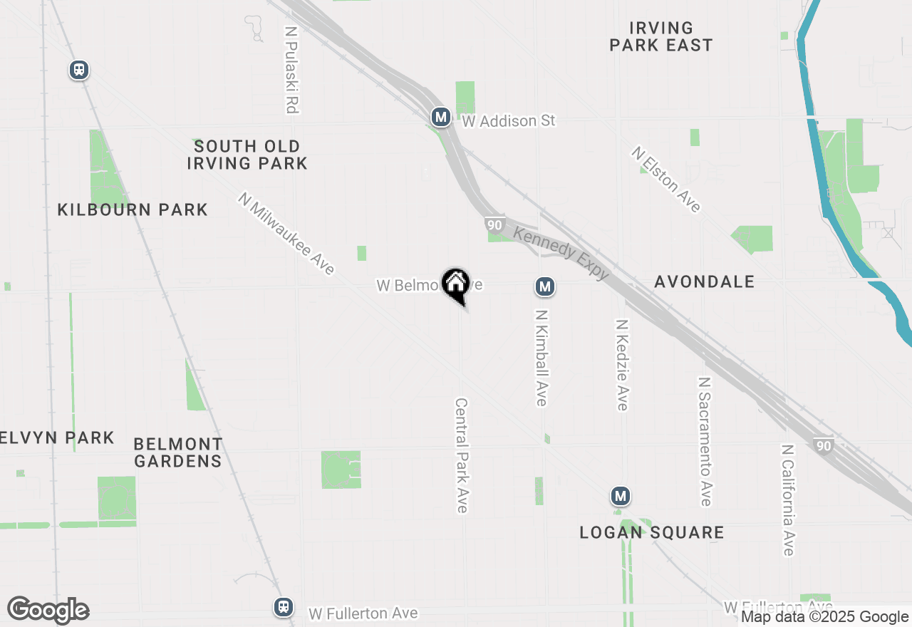 Map of 3114 N Central Park Avenue #3, Chicago, IL 60618
