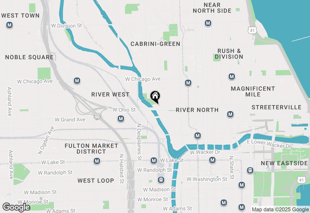 Map of 600 N Kingsbury Street #1604, Chicago, IL 60654