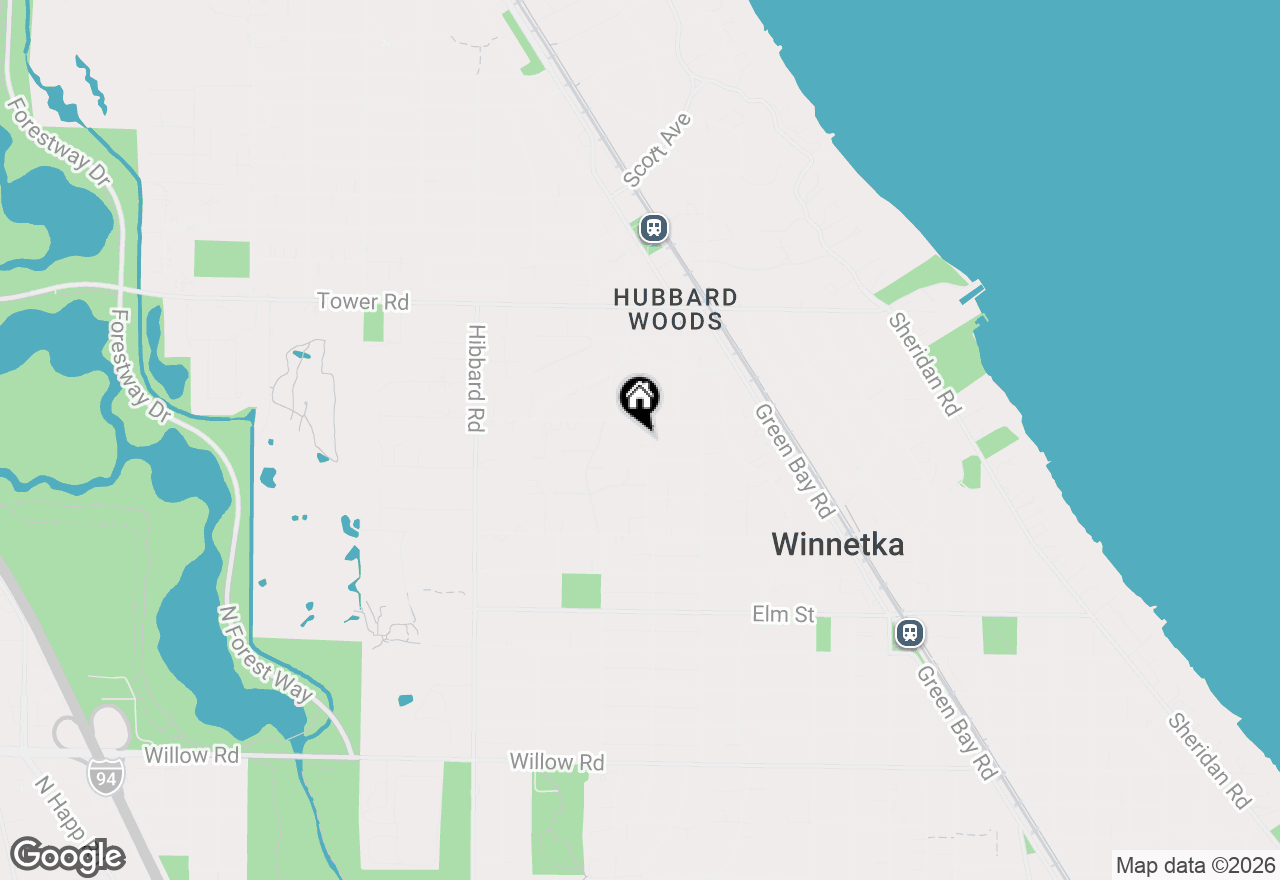 Map of 720 Rosewood Avenue, Winnetka, IL 60093