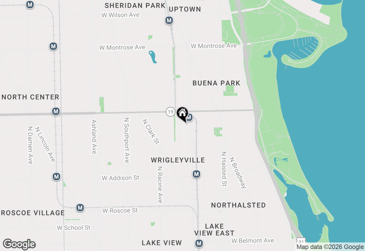 Map of 1030 W Byron Street #3W, Chicago, IL 60613
