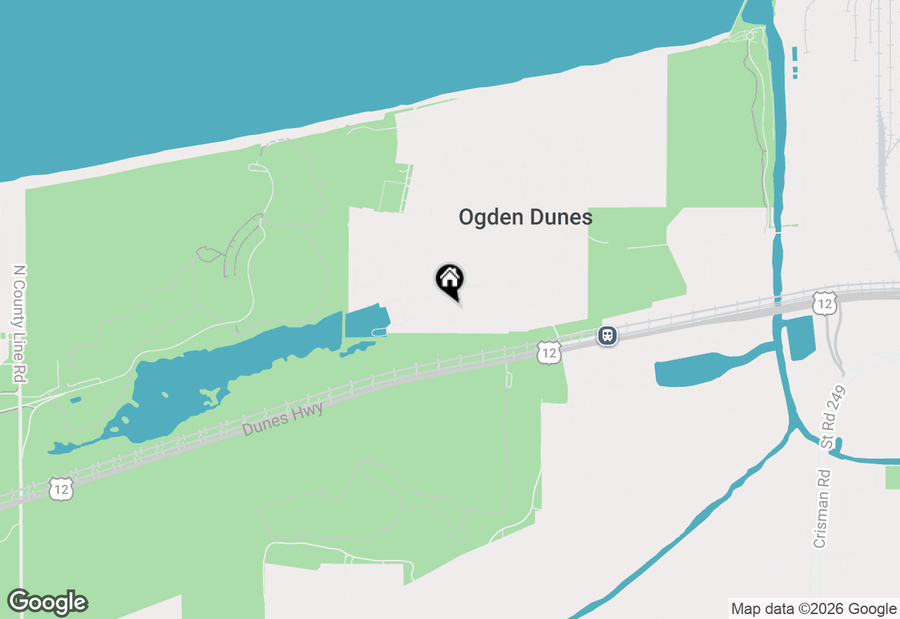Map of 95 Diana Road, Ogden Dunes, IN 46368