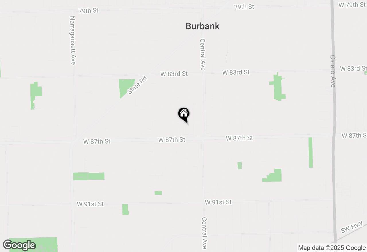 Map of 8607 Massasoit Avenue, Burbank, IL 60459