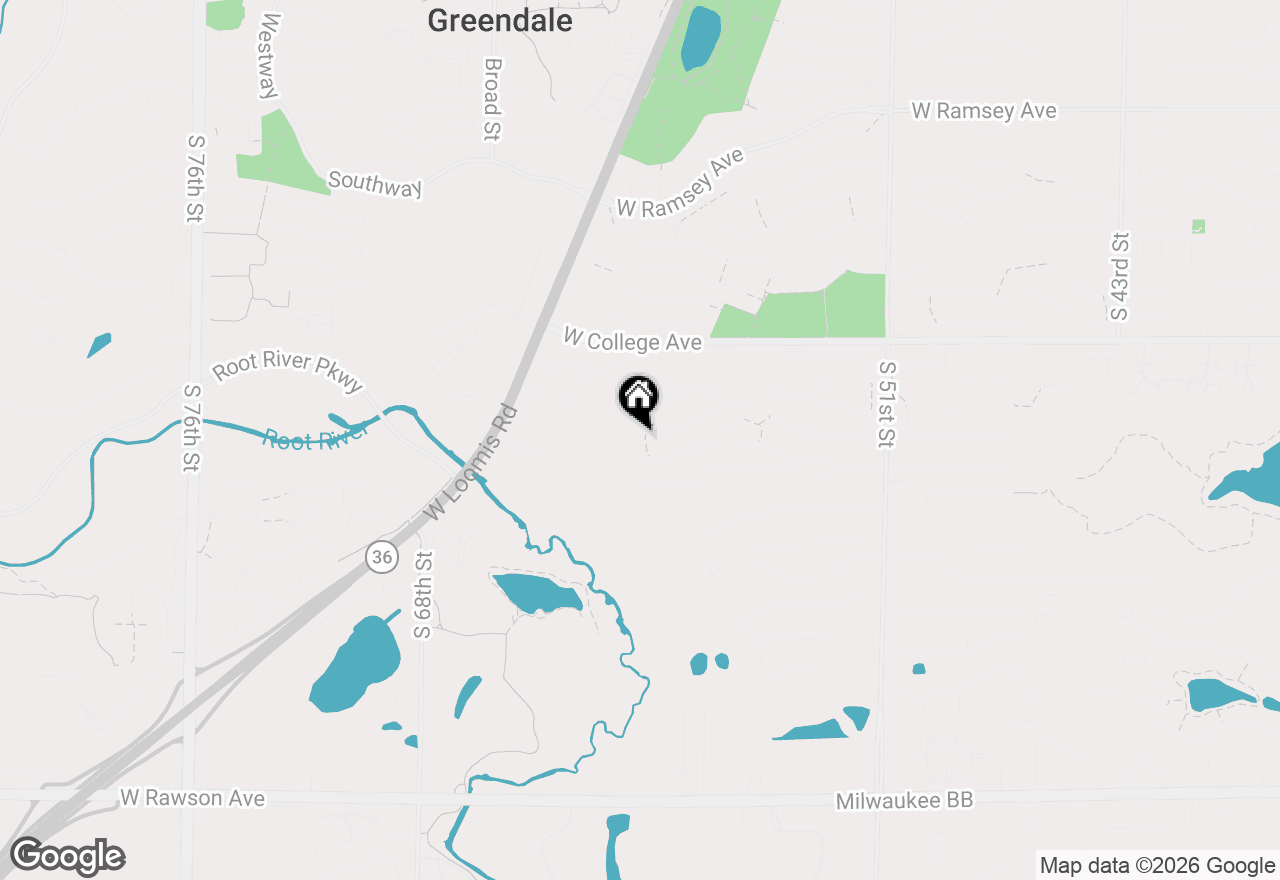 Map of 5864 Ramona Dr, Greendale, WI 53129