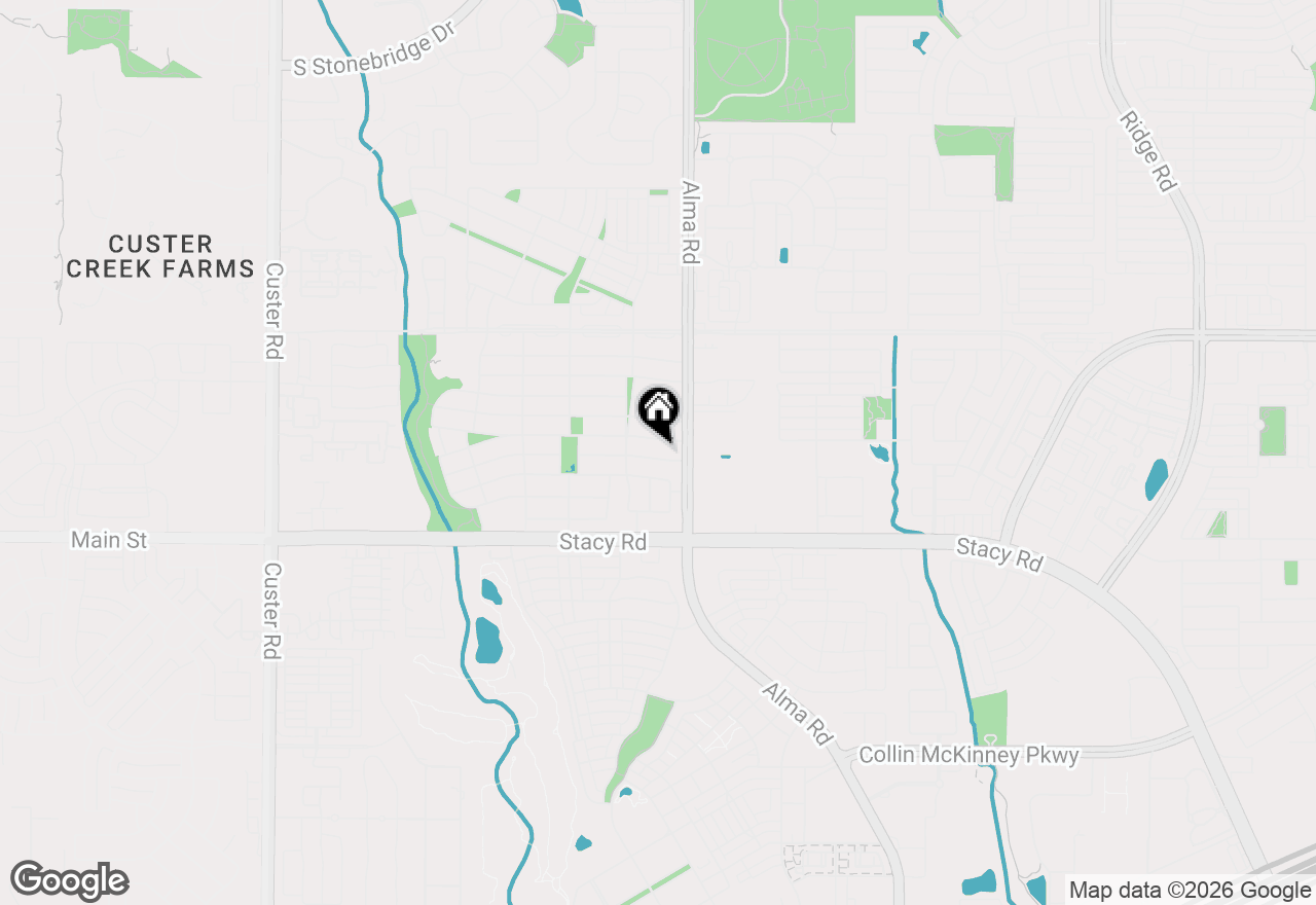 Map of 7820 Heritage Palms Trail, Mckinney, TX 75070