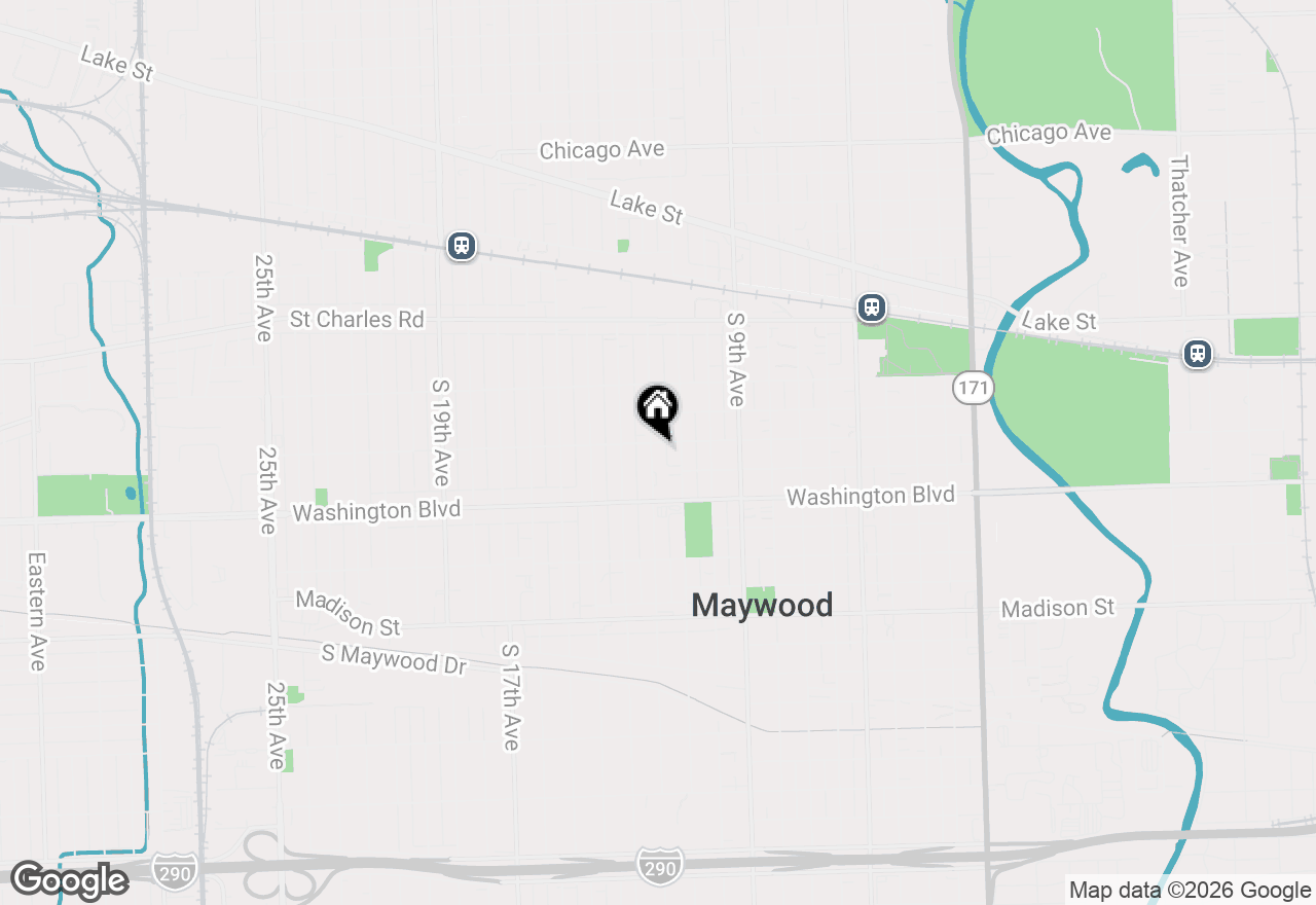 Map of 405 S 12th Avenue, Maywood, IL 60153