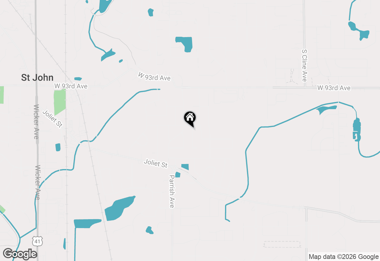 Map of 9560 Triana Lane, St. John, IN 46373