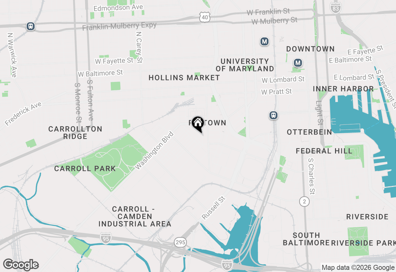 Map of 626 Archer Street, Baltimore, MD 21230