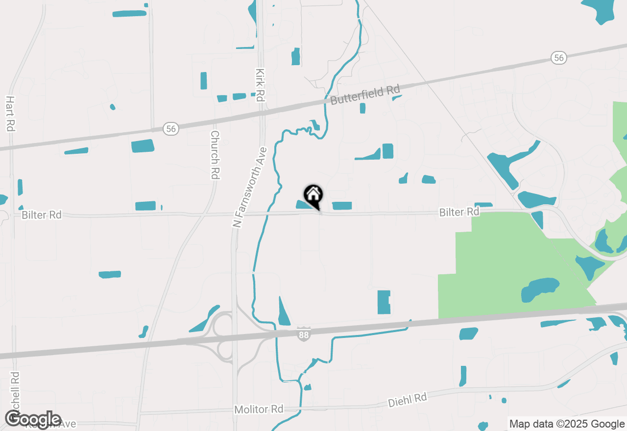 Map of 1691 Bilter Road, Aurora, IL 60502