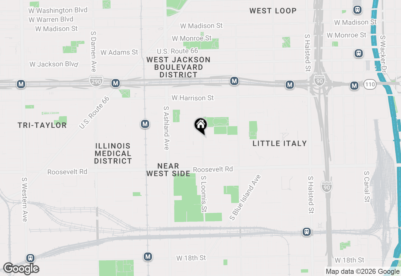 Map of 904 S Loomis Street #1, Chicago, IL 60607