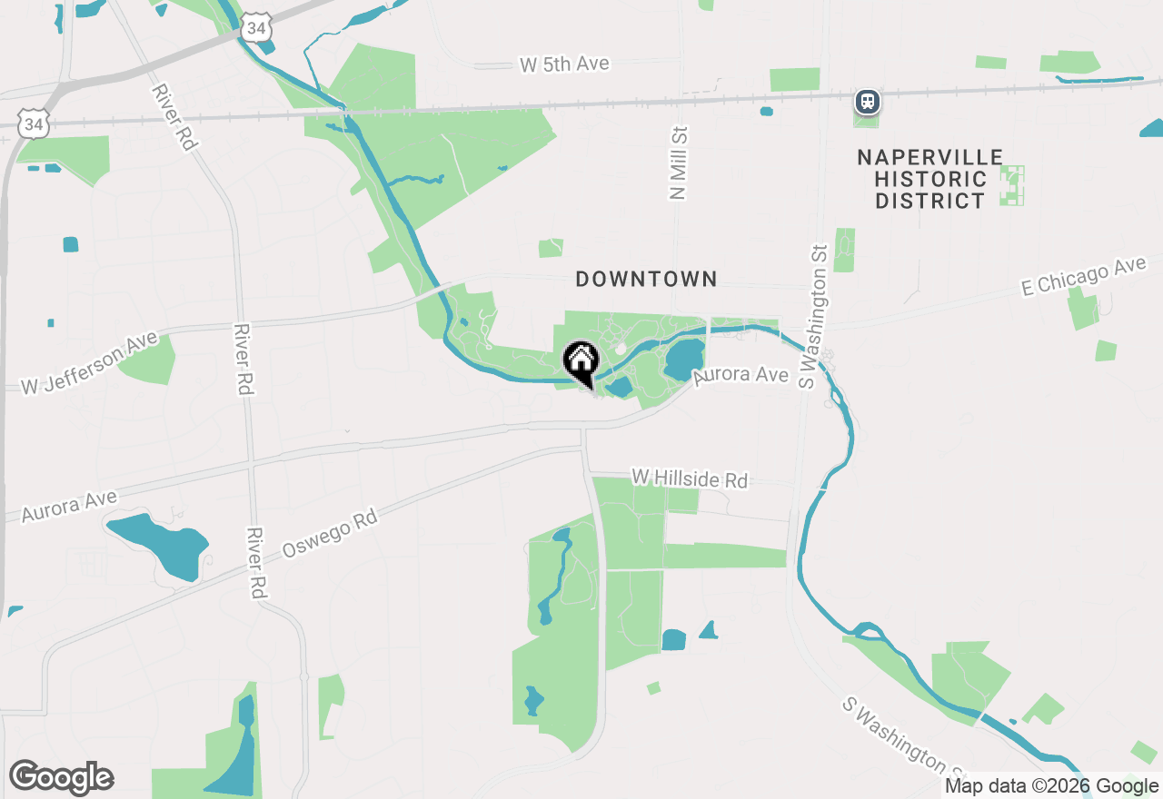 Map of 511 Aurora Avenue #510, Naperville, IL 60540