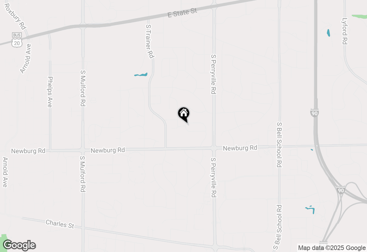 Map of 8740 Tim Lane, Machesney Park, IL 61115