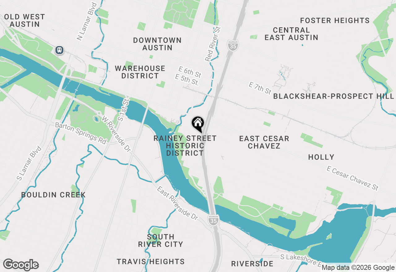 Map of 84 East Ave #1510, Austin, TX 78701