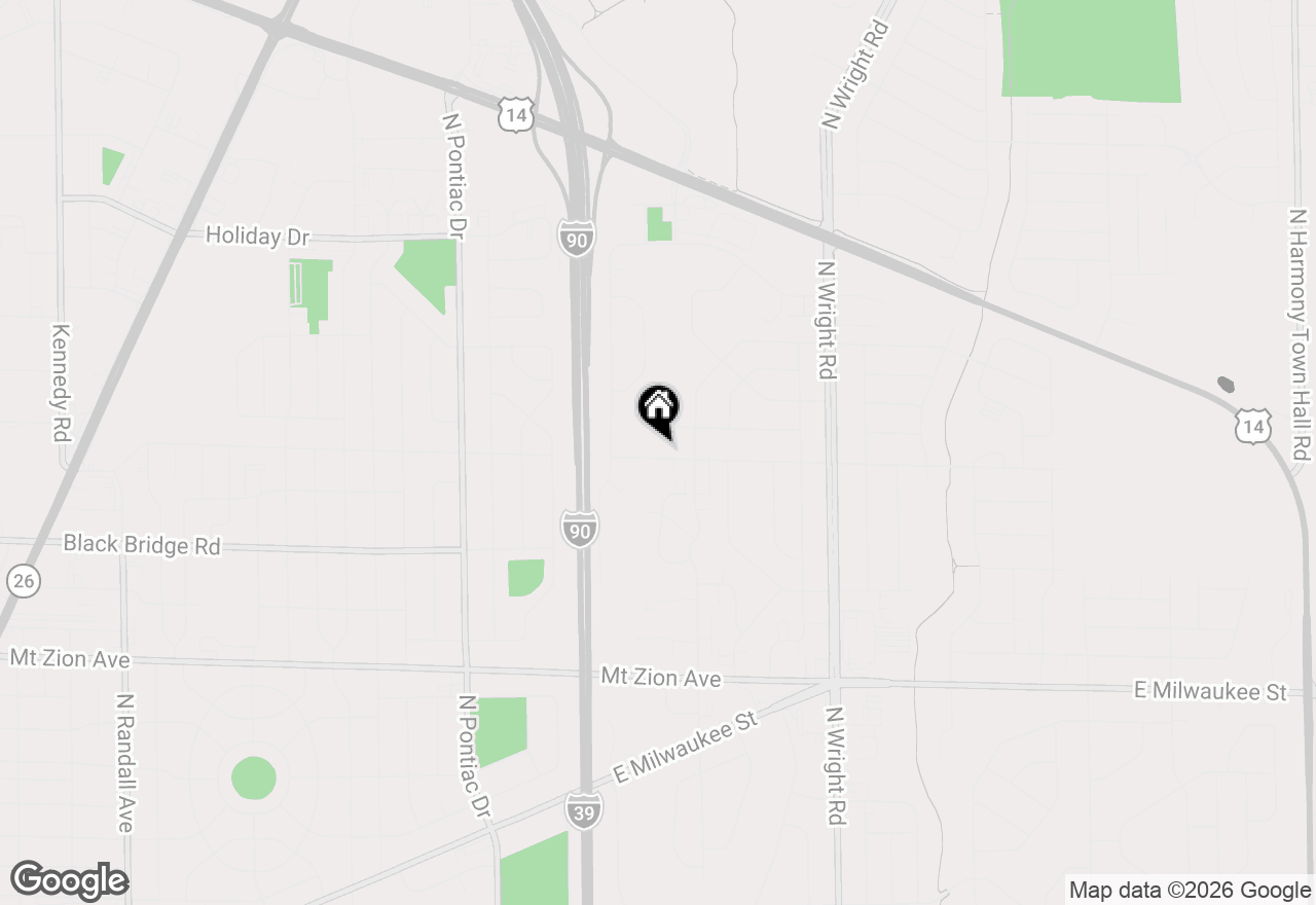 Map of 3207 Randolph Rd, Janesville, WI 53546