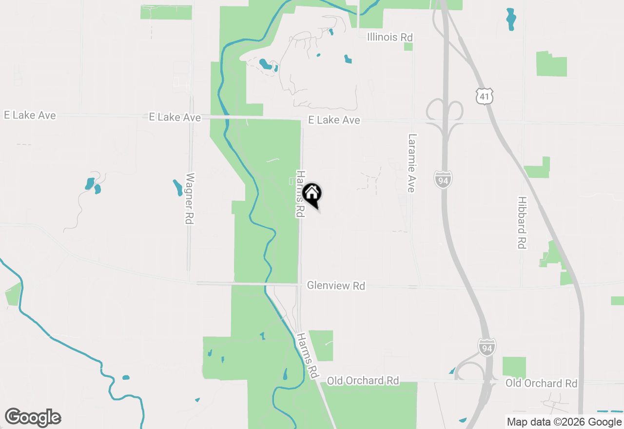 Map of 1024 Arbor Lane, Glenview, IL 60025