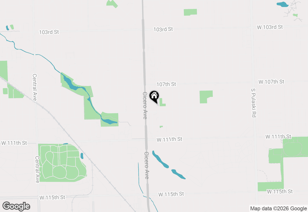 Map of 10831 S Keating Avenue #1NW, Oak Lawn, IL 60453