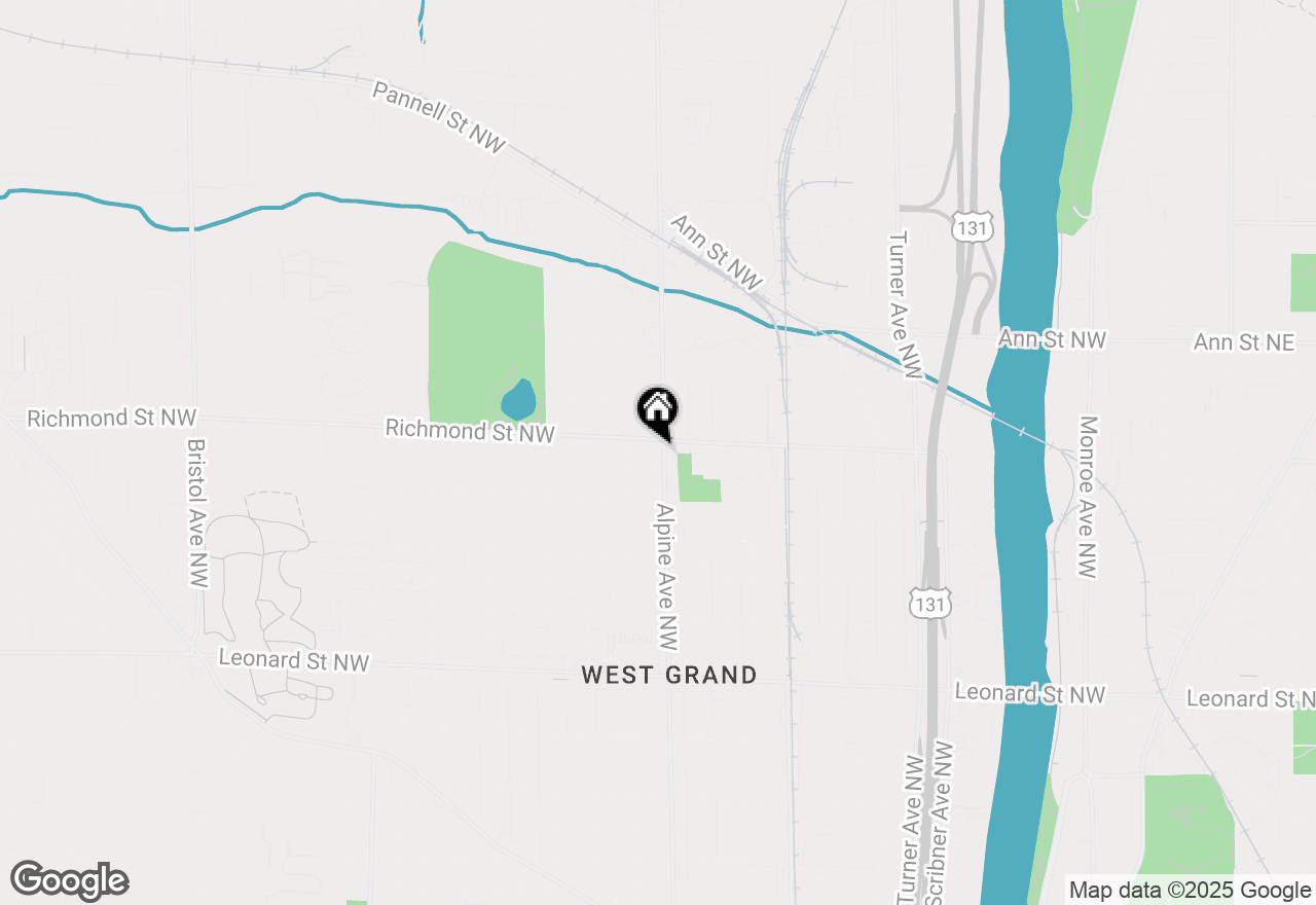 Map of 1553 Alpine Avenue Nw, Grand Rapids, MI 49504