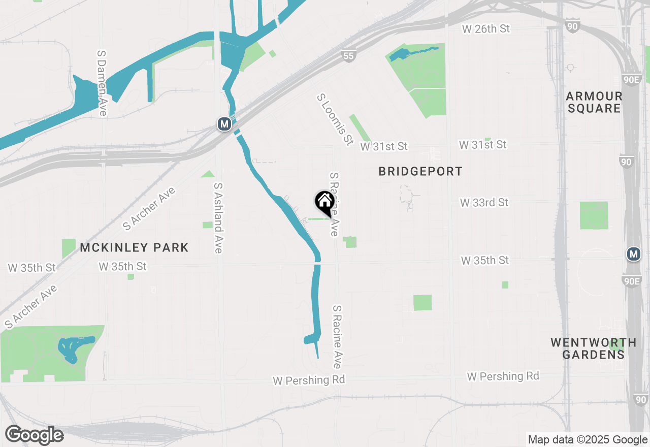 Map of 1213 W 33rd Place, Chicago, IL 60608