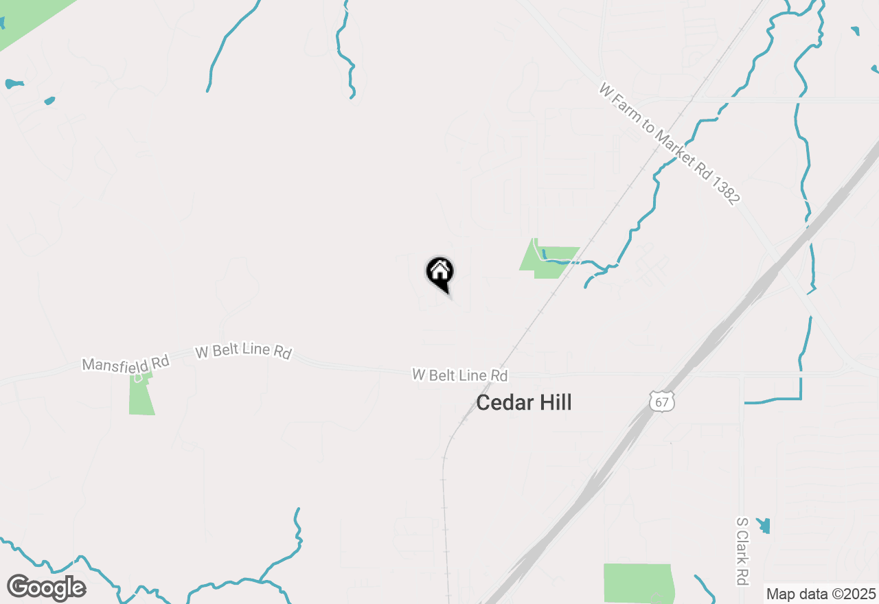 Map of 402 Meadow Ridge Drive, Cedar Hill, TX 75104